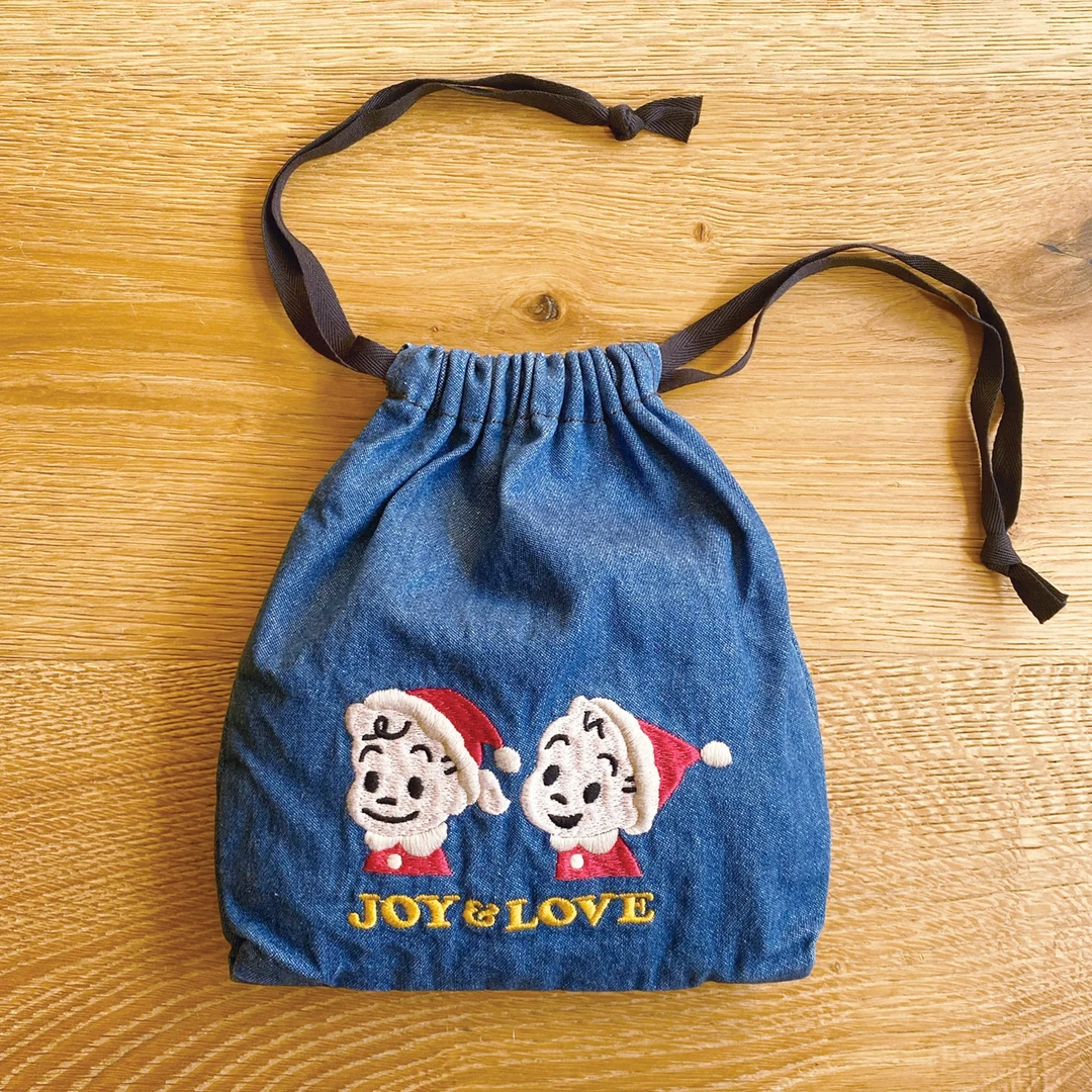 日系原单 水洗牛仔重工刺绣手拿包