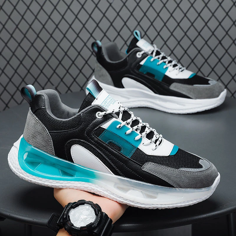 秋季男鞋网面运动休闲潮流百搭鞋减震跑步老爹鞋-N8272