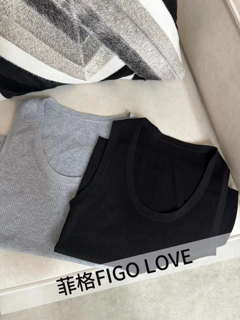 FIGO LOVE 夏季闪光天丝百搭显瘦款背心11162