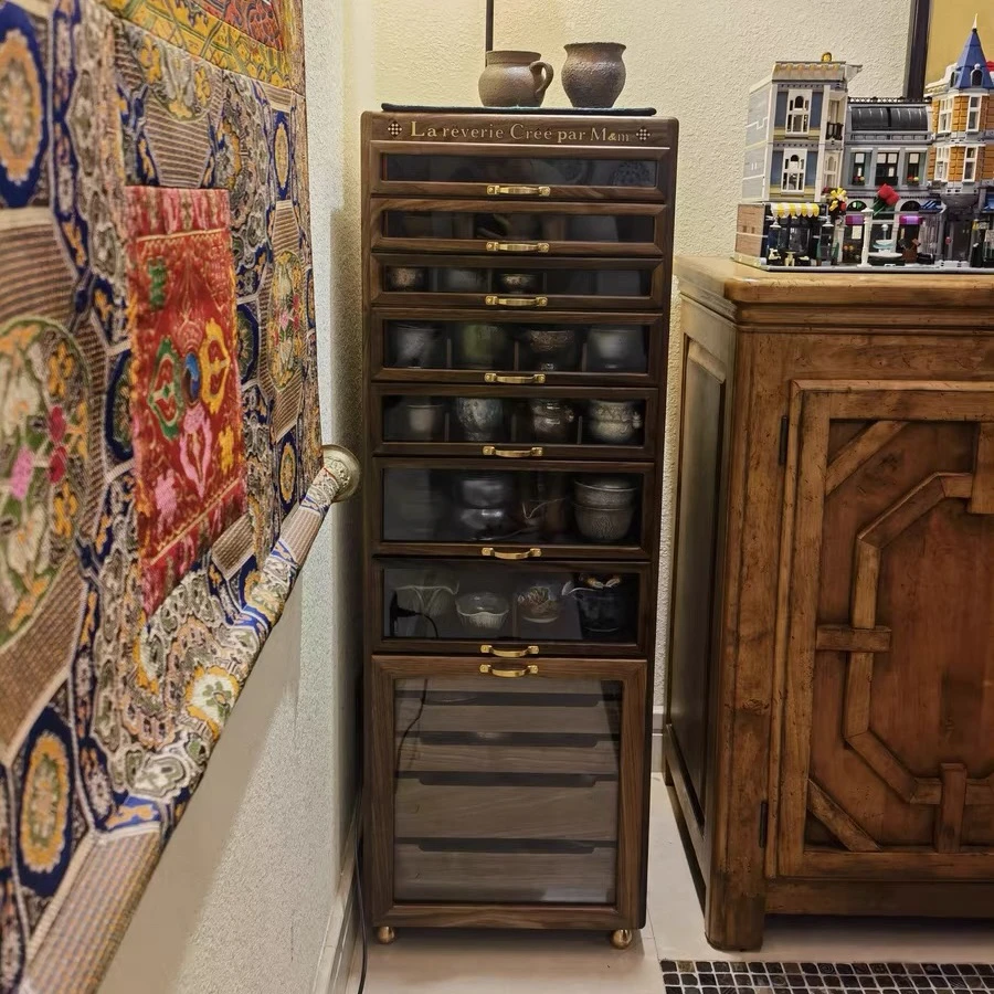 G牌收纳柜 文玩收纳柜 首饰柜 茶具柜 复古店展示柜 宝藏收纳柜