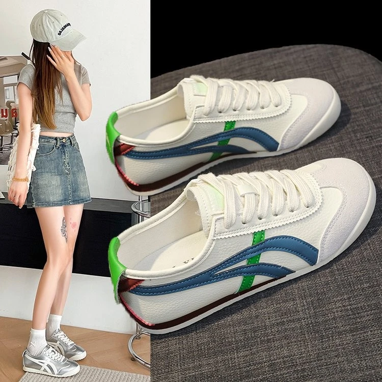 【多多外贸小号】阿甘德训鞋女2024年新款平底休闲软底休闲小白鞋