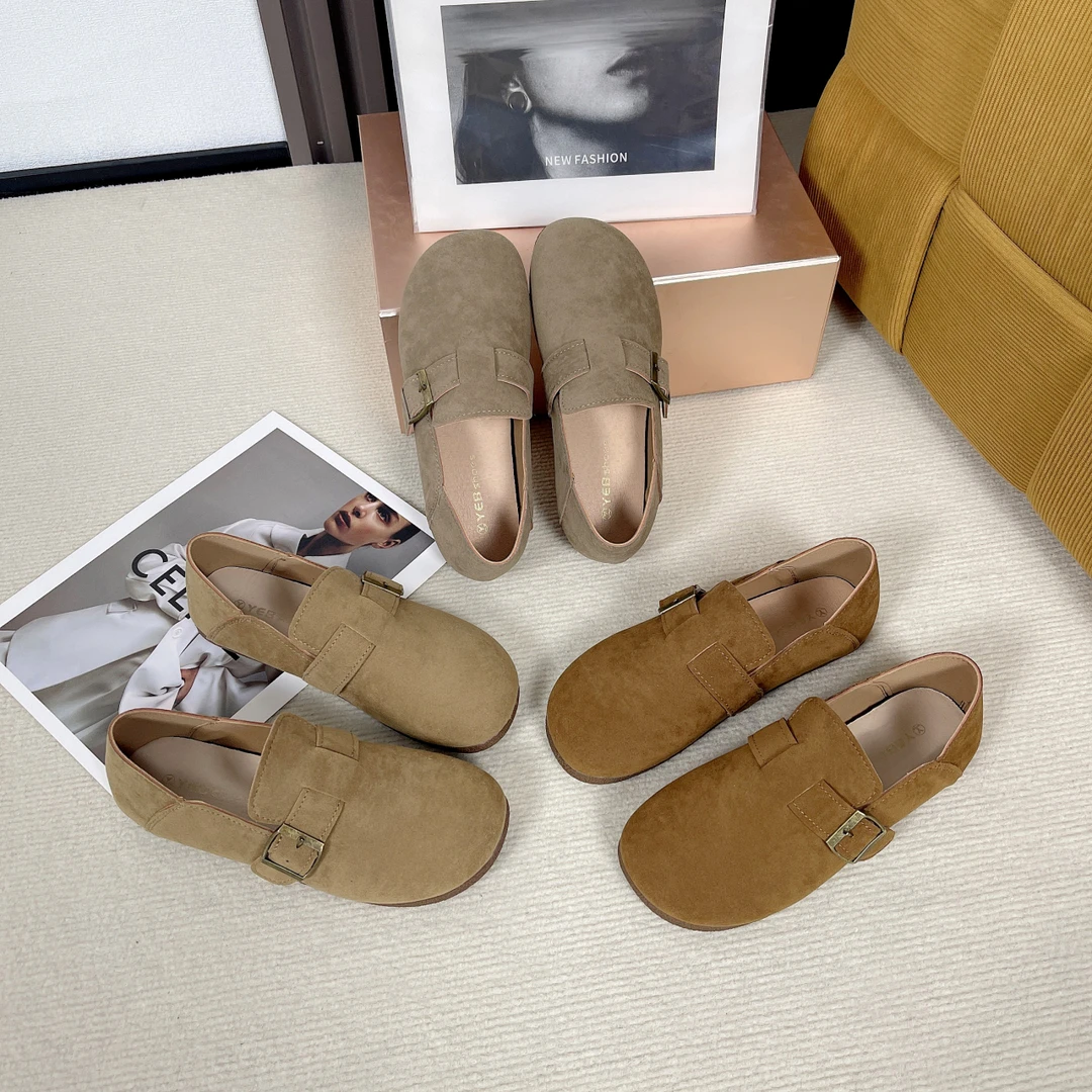 勃肯鞋女春季时尚复古休闲鞋2024新款平底外穿时尚夏天鞋997