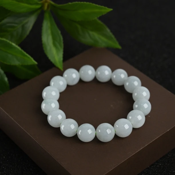 天然翡翠手串卡12.6mm(完美度95%) （YP2826）