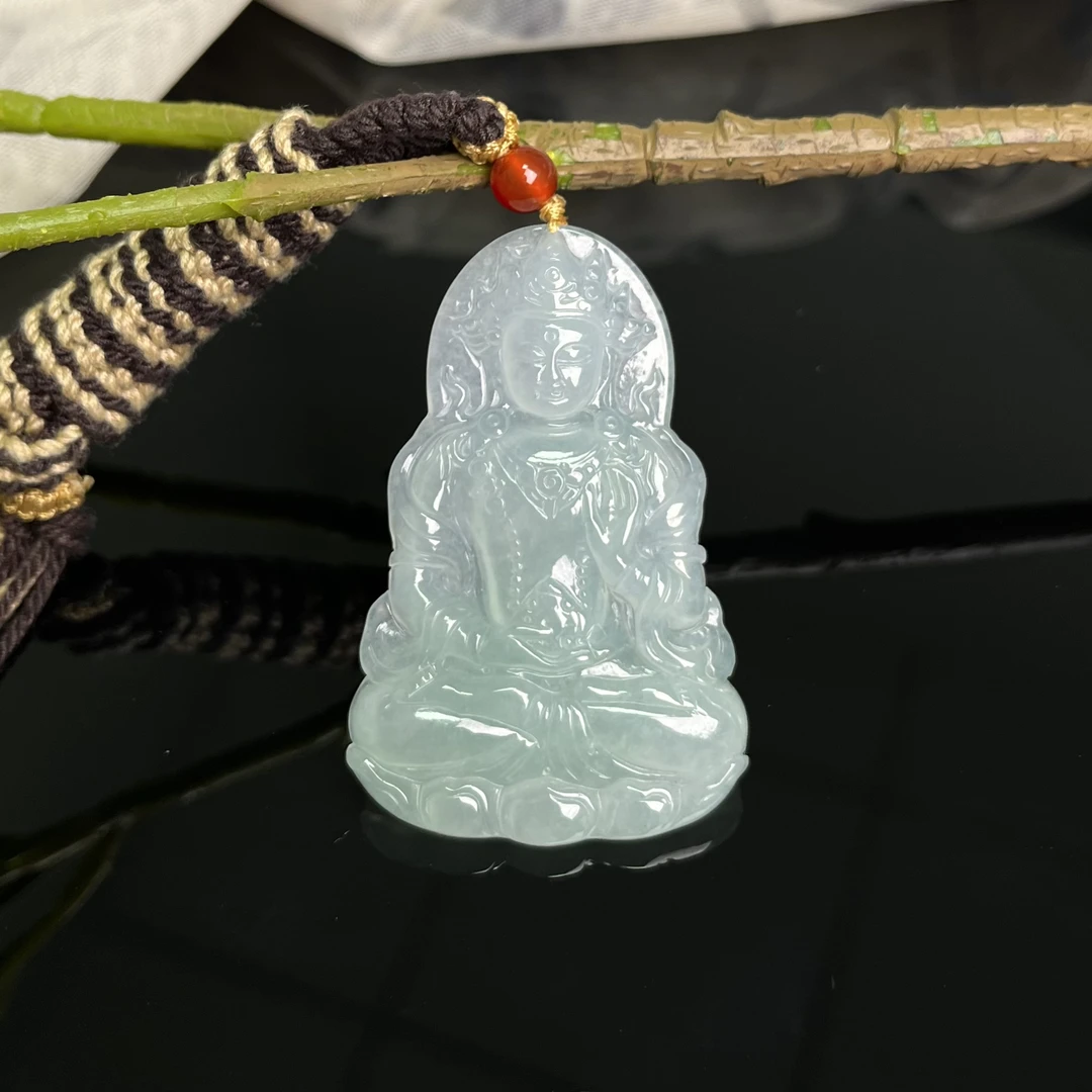 天然翡翠度母挂件（YW7740）