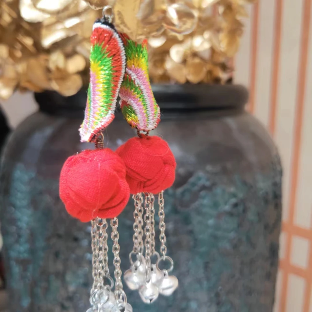 非金属布艺耳饰 唐汉布衣非金属耳环