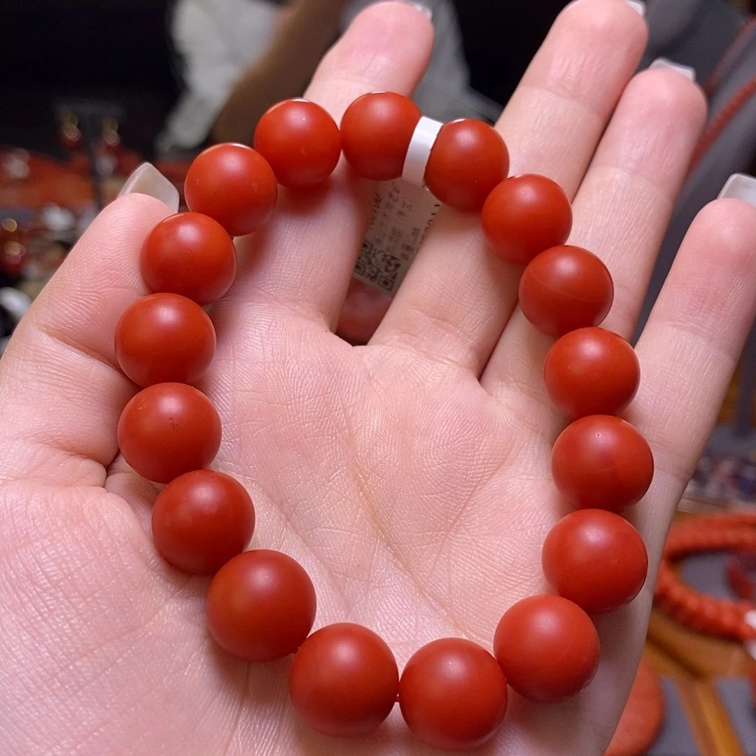 南红玛瑙手串未镶嵌丁*12mm