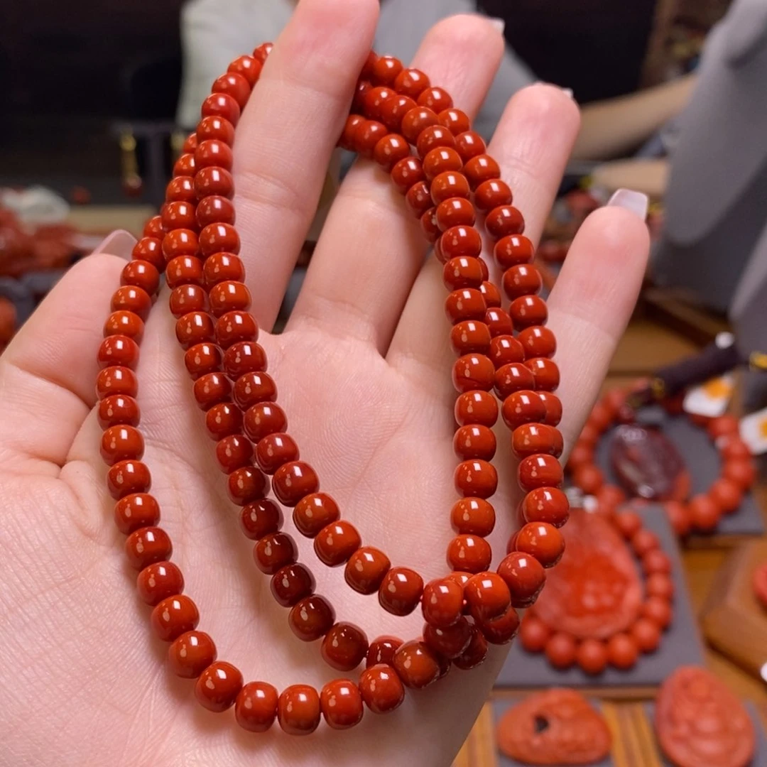 南红玛瑙手串未镶嵌6mm