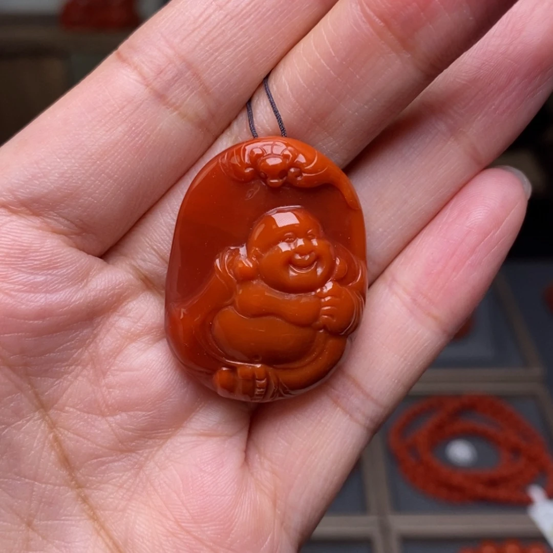 【闪购商品】南红玛瑙吊坠未镶嵌圈