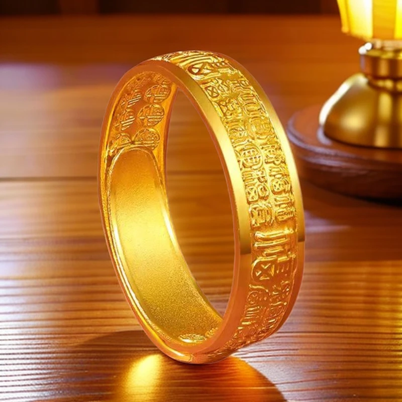 足银戒指 戒指男女款百福戒霸气活口指环银饰首饰包金礼物戒指