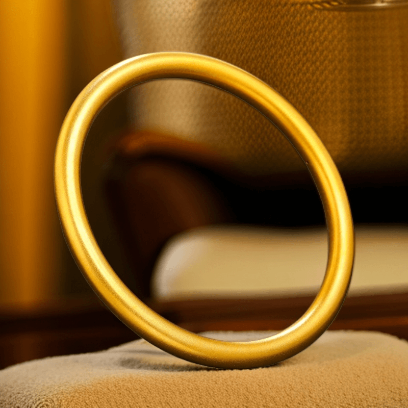 足银手镯 古法素圈手镯传承实心镯子女士百福手镯包金素款镯子