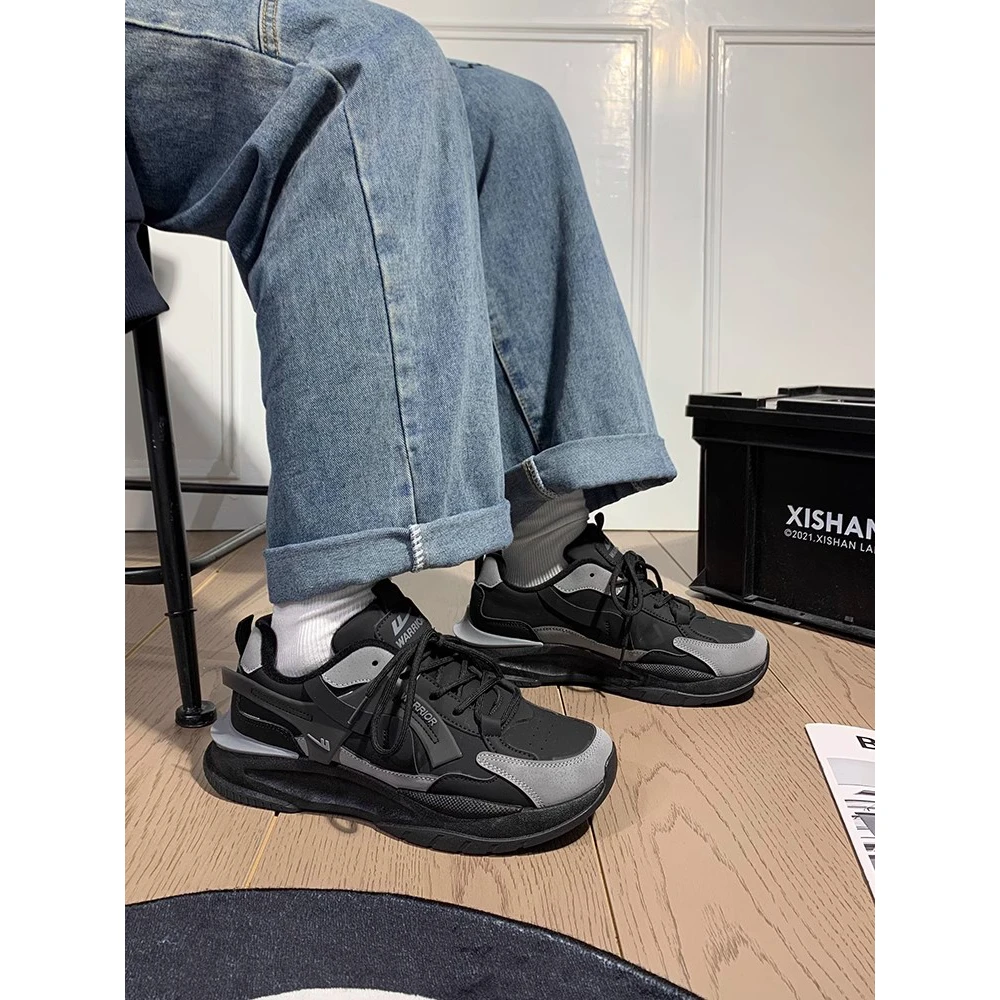 回力黑色男鞋秋冬季加绒鞋子男软底防滑保暖二棉鞋鞋轻便休闲鞋男