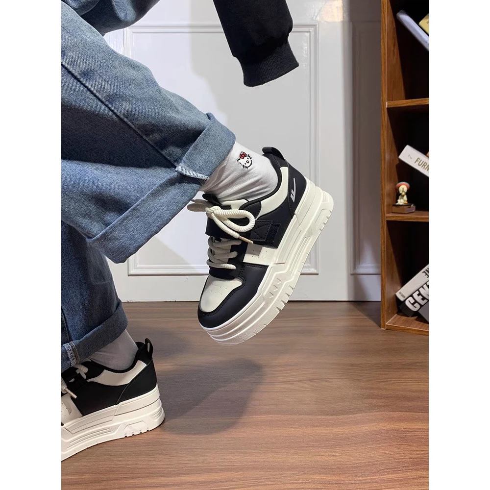 回力厚底小白鞋女2024秋冬新款增高松糕鞋子百搭休闲复古韩版板鞋