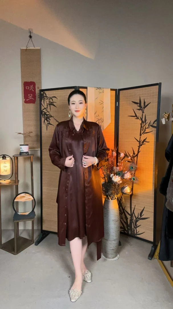 【镂空风衣】2024新款时尚气质中标重磅老料翻领风衣