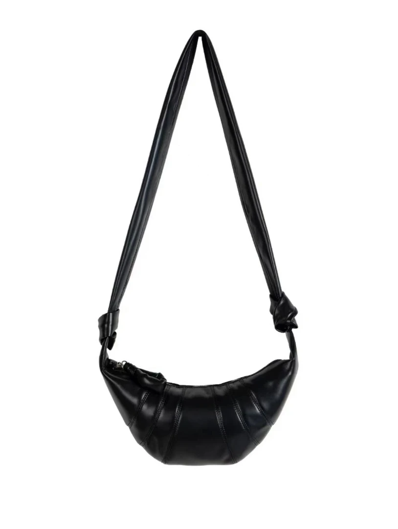 2024新款休闲百搭牛角包-041-黑色