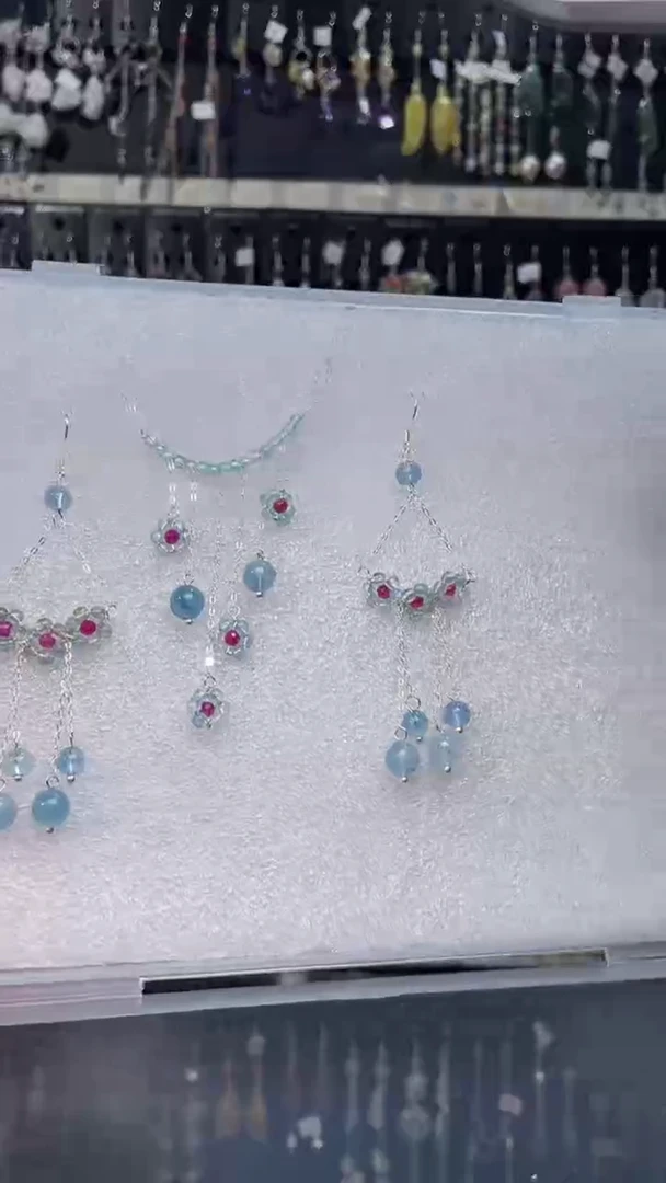 【闪购商品】水晶耳饰银S925镶嵌安和桥