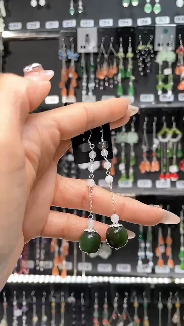 【闪购商品】紫晶耳饰银S925镶嵌 猫