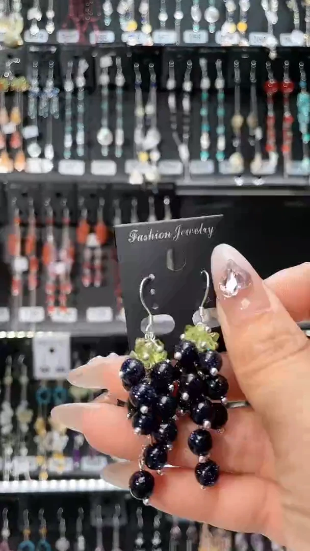 【闪购商品】紫晶耳饰银S925镶嵌五月的