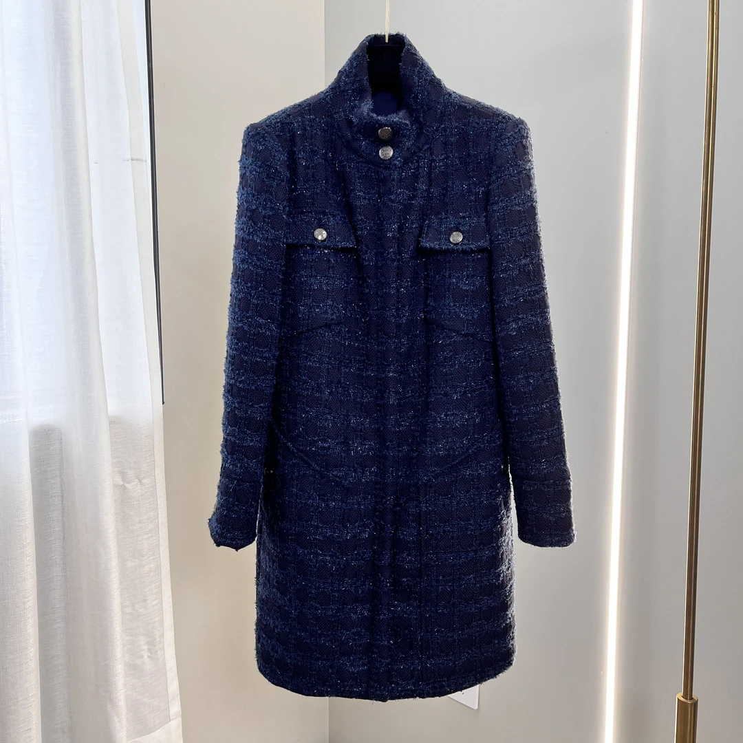 欧美立领圆领百搭时尚外套显瘦个性成熟气质女士冬季