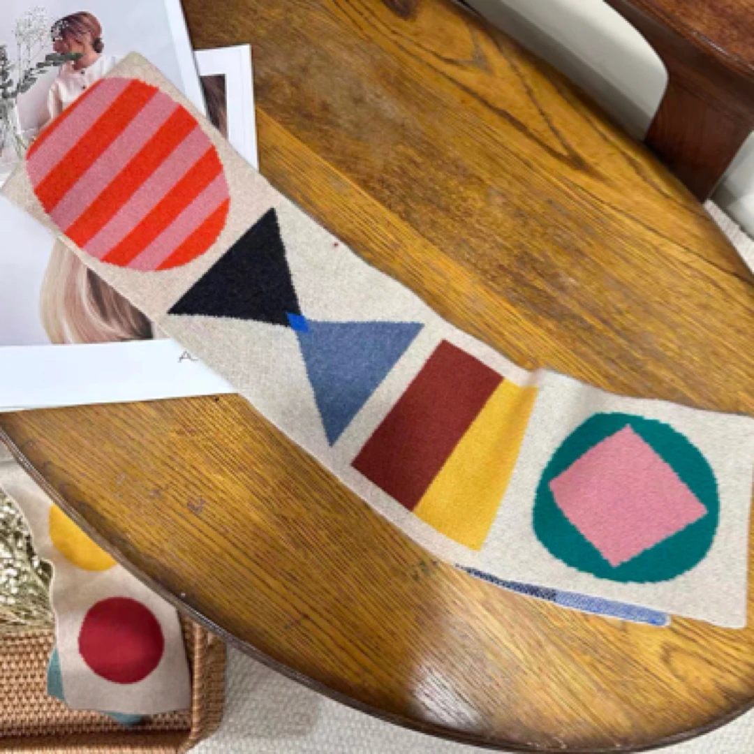 芳慈家  糖果色围巾条羊绒围巾