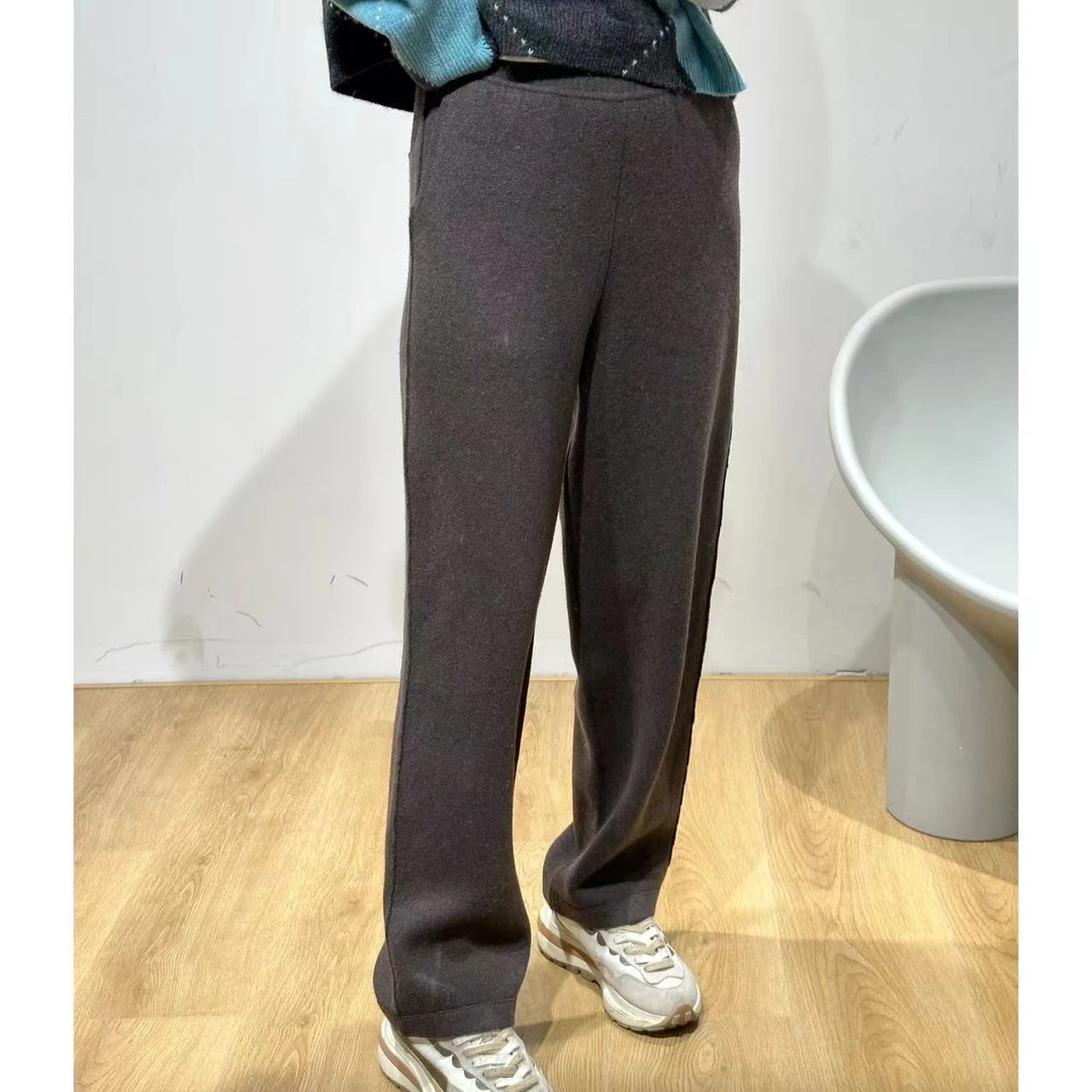 芳慈家 外穿加厚长裤时尚裤子针织休闲百搭