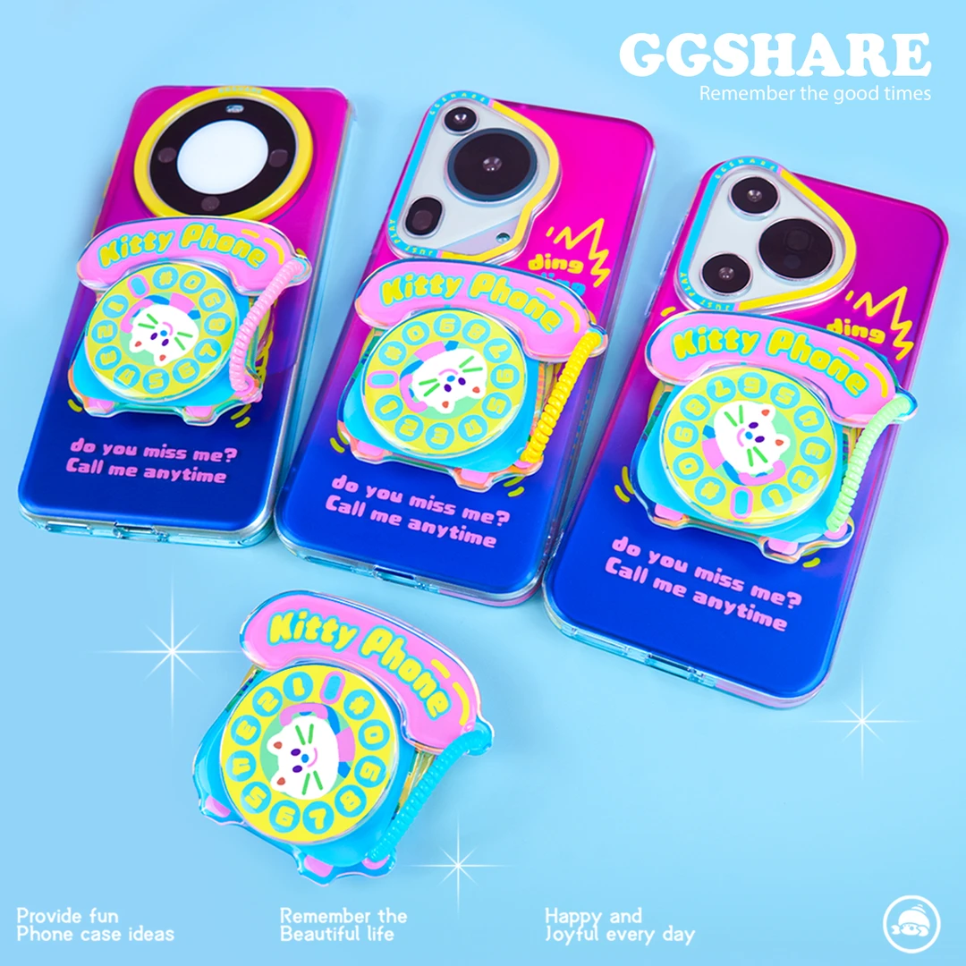 GGSHARE【适用华为】原创oncall猫打电话Pura70mate60磁吸手机壳IMD