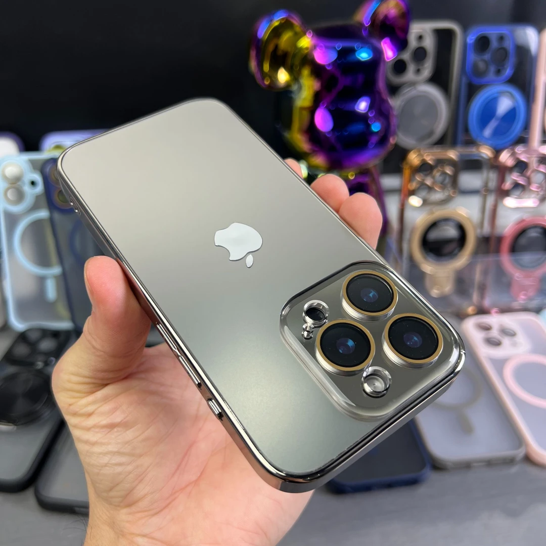 适用苹果16/15/14/13/12磨砂自带镜头膜iphone16pro 防摔手机壳