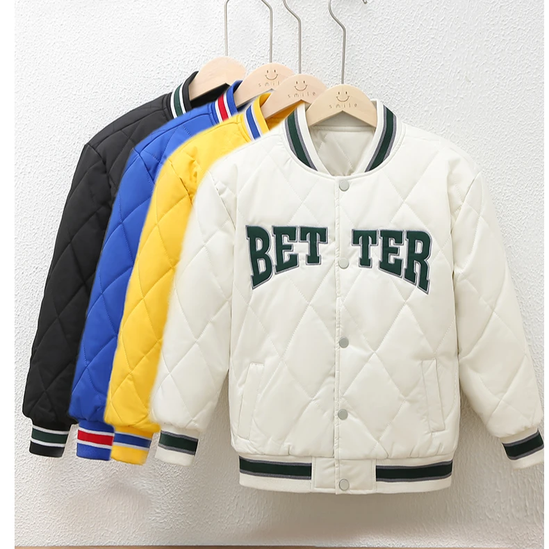 paul frank/大嘴猴2024新款加绒加厚儿童棉服保暖冬季一件过冬