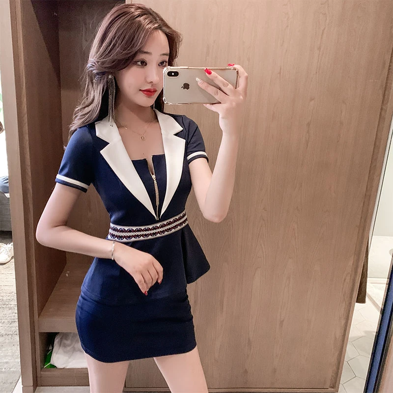 足浴技师工作服美容院美容师高端按摩足疗工服显瘦沐足技师工衣