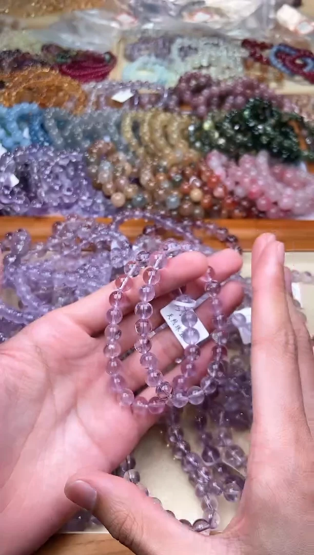 【闪购商品】水晶手串未镶嵌23.21紫啊赛手串发其一