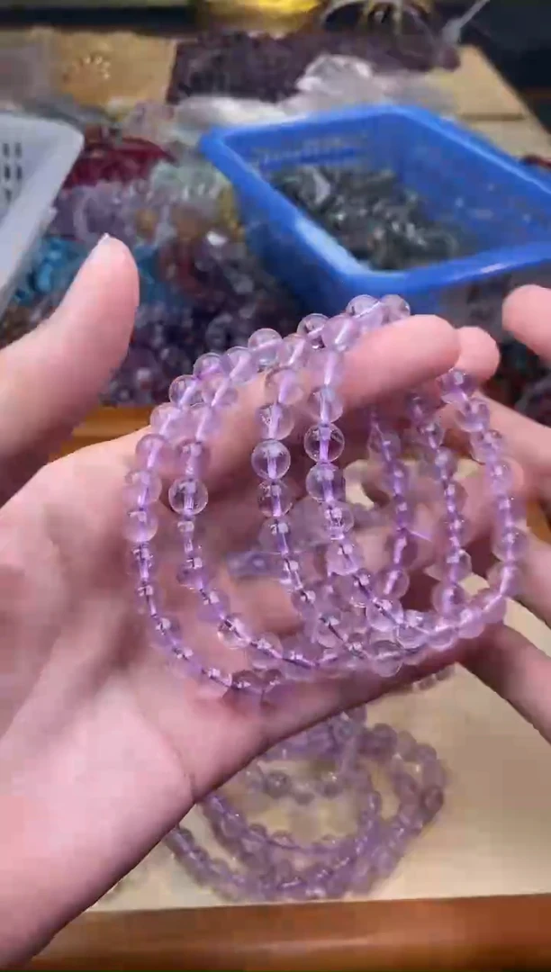 【闪购商品】水晶手串未镶嵌14.31巴西紫水手串发其一