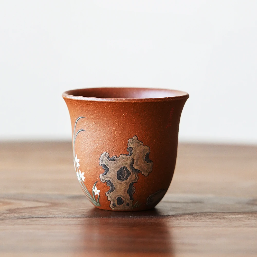 颐壶春宜兴紫砂杯名师李建军纯全手工高端品茗杯功夫主人杯单茶杯