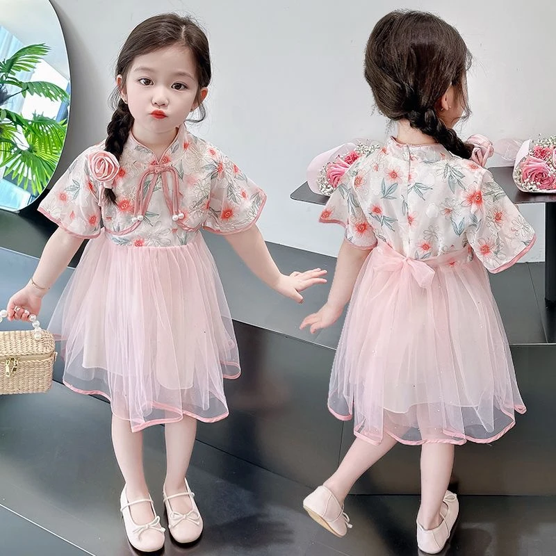 女童仙女国风裙中国风洋气纱纱裙夏季