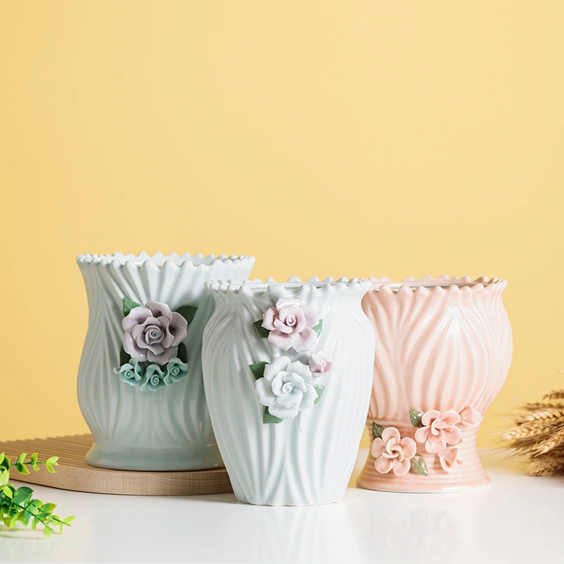 多肉花盆肉肉植物花盆小清新陶瓷花盆客厅阳台家居高颜值创意摆件