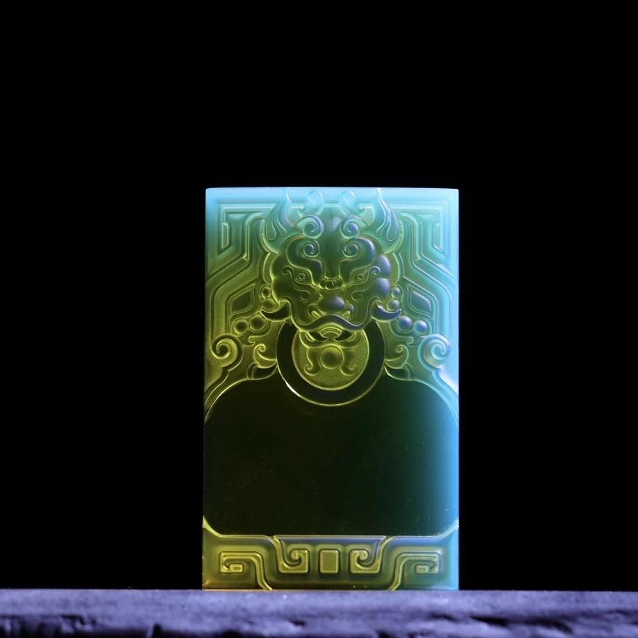 【乐藏珠宝美学】天然缅甸琥珀饕餮辅首护身符吊坠创意雕刻复古项链