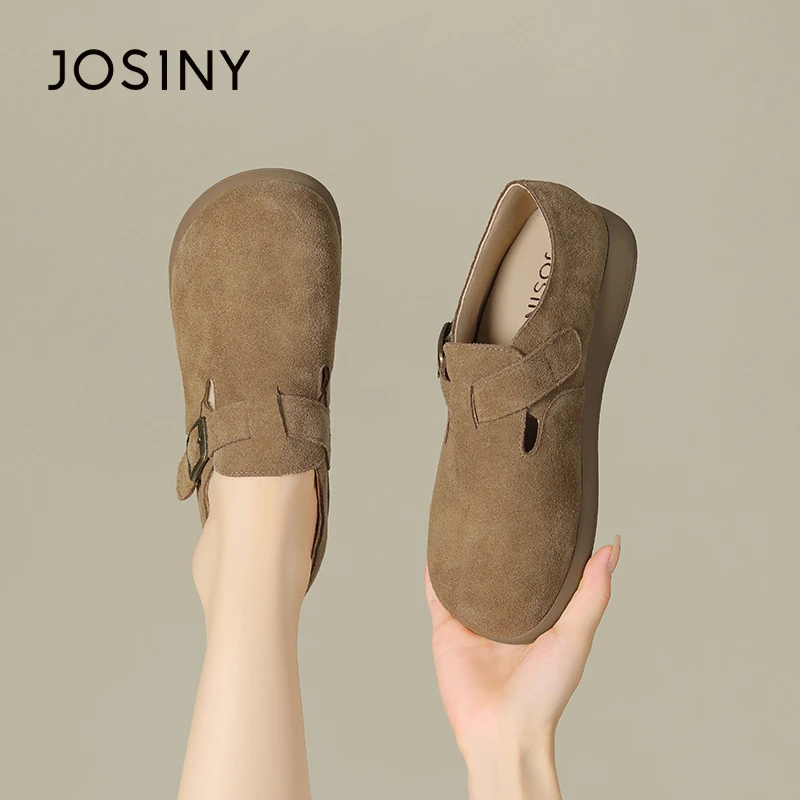 卓诗尼(物理防水)勃肯鞋女2025新款软底舒适一脚蹬也可半拖