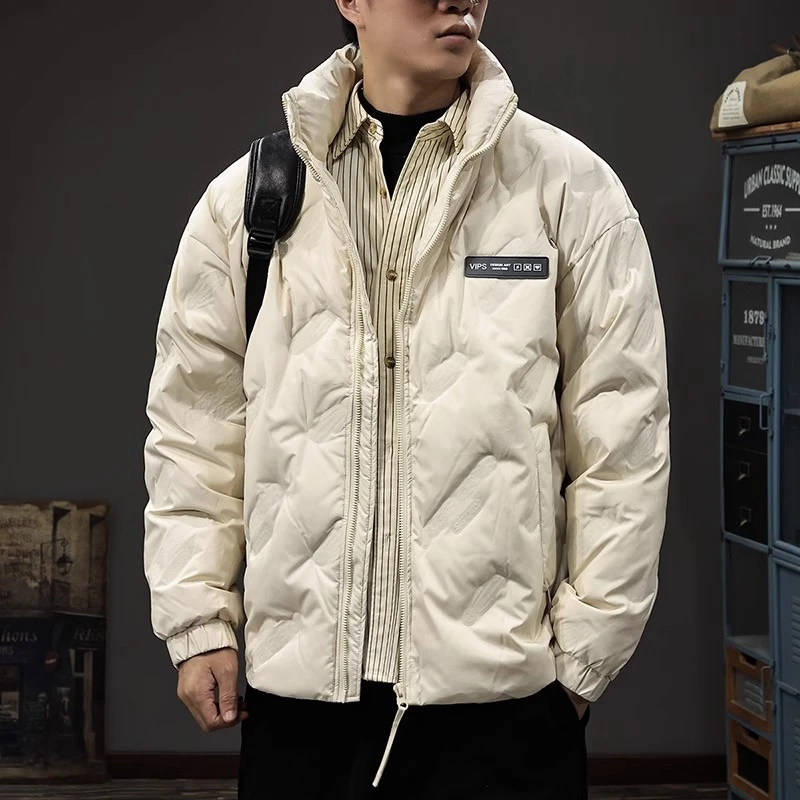 GTRT高端短款羽绒服男冬加厚保暖面包服轻薄立领外套男士时尚休闲