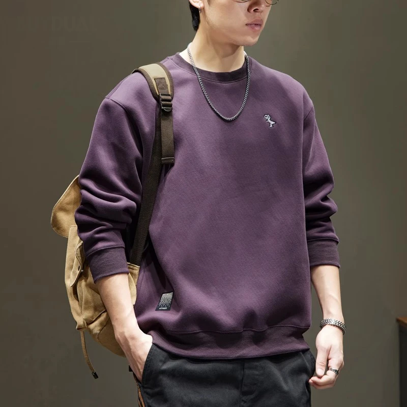 GTRT重磅圆领卫衣男士秋季新款宽松休闲长袖上衣潮牌春秋百搭