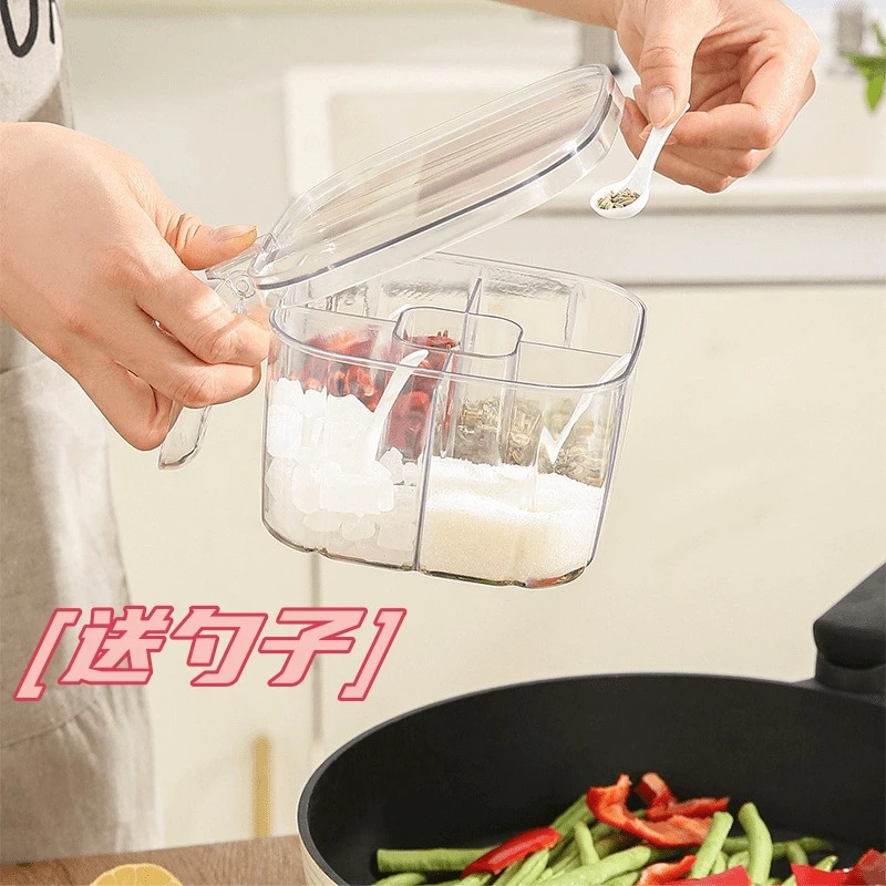 调料盒家用厨房调料罐组合套装一体多格盐味精胡椒收纳佐料调味瓶