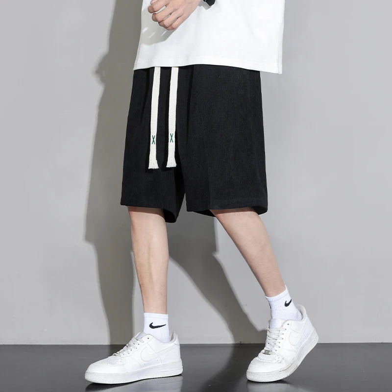 冰丝短裤男士男士休闲裤运动直筒百搭夏季宽松潮流大码外穿薄款