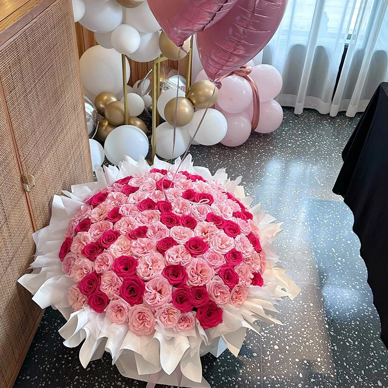 全国弗洛伊德粉玫瑰花束鲜花速递同城北京上海成都配送女友生日店
