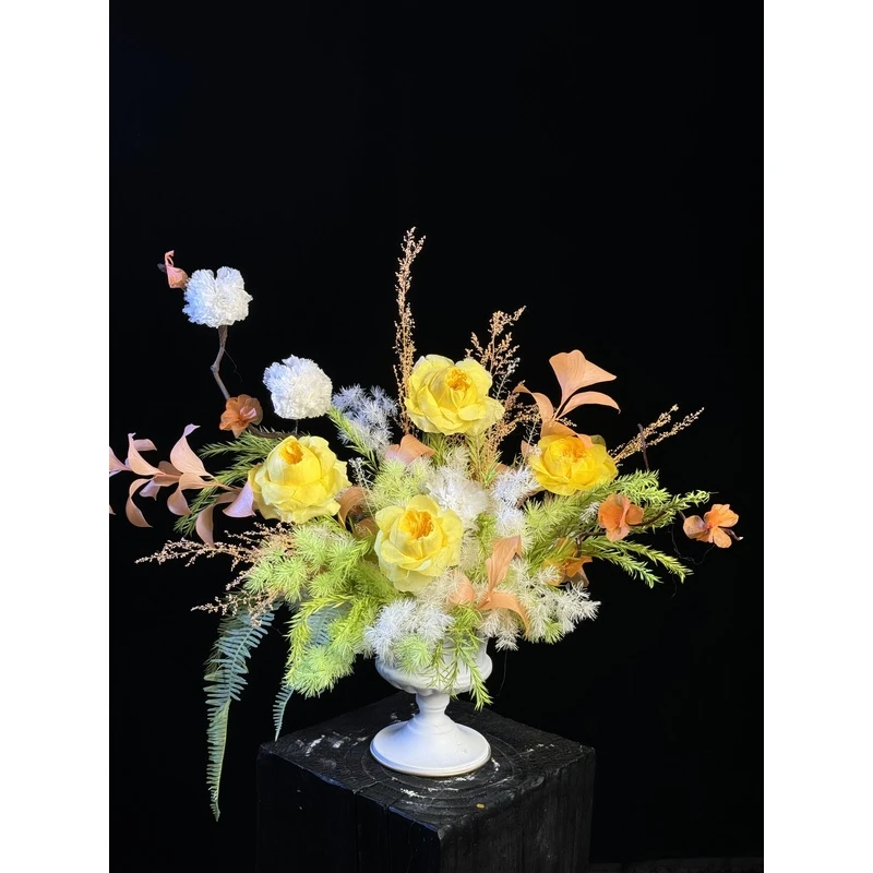 【玫瑰的故事】法式奶油风奥斯汀玫瑰家居永生花摆件套装闺蜜礼物