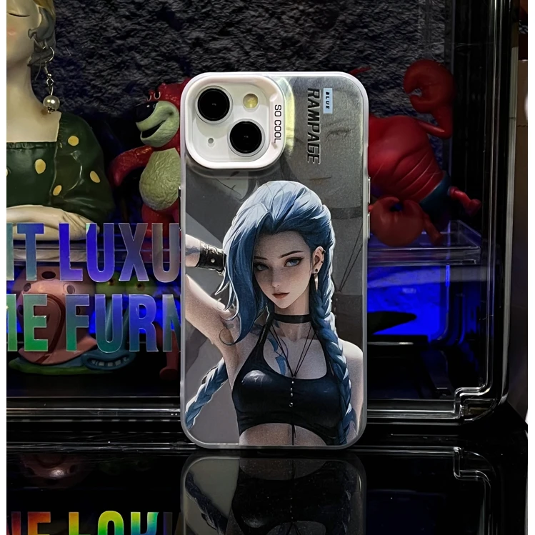 金克斯华为苹果14pro手机壳iphone13/15promax12网红xs防摔xr彩银
