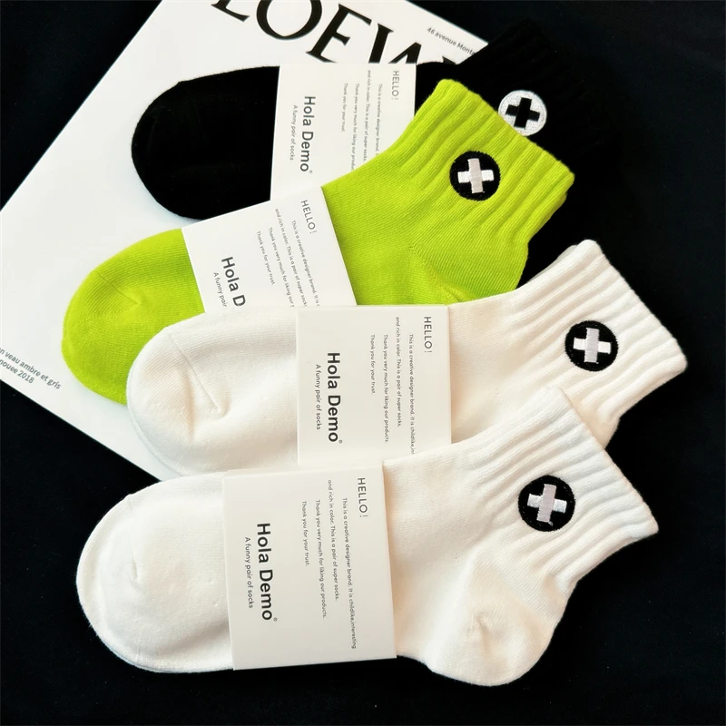 男士短袜夏季薄款纯白色袜子男棉质吸汗防臭棉袜潮ins男生运动袜