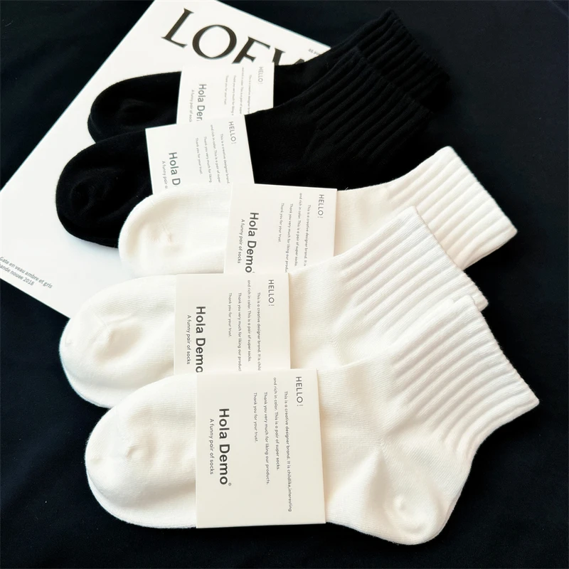 白色袜子男士短袜棉质薄款透气女袜男生运动袜防臭吸汗黑色短筒袜