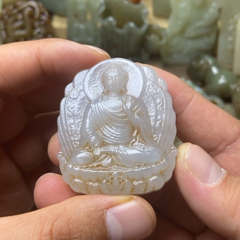 【闪购商品】和田玉挂件未镶嵌归****！