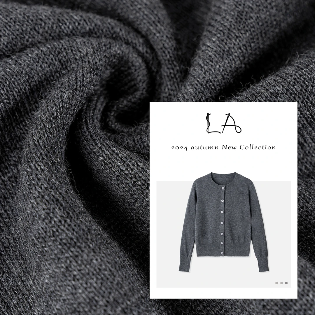LA【月牙湾】羊毛  休闲百搭秋冬潮流时尚衬衫