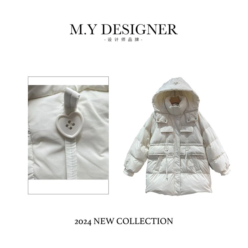 M.Y媛总 星帕冬季气质超值飘带爱心款羽绒服-H20240027.AX
