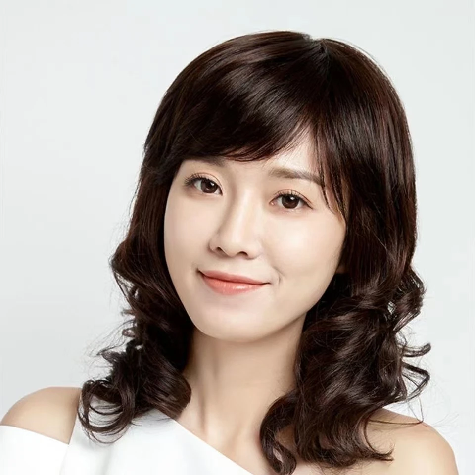 假发女长卷发大波浪中老年妈妈时尚逼真蓬松自然短卷发梨花头发套