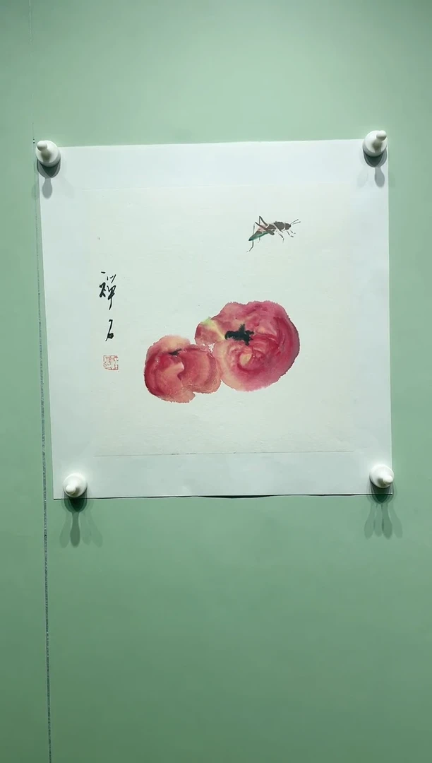 【闪购商品】绘画禅石-柿子45*45
