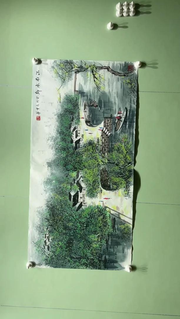 【闪购商品】绘画中华（谈华忠）-江南水乡50*100